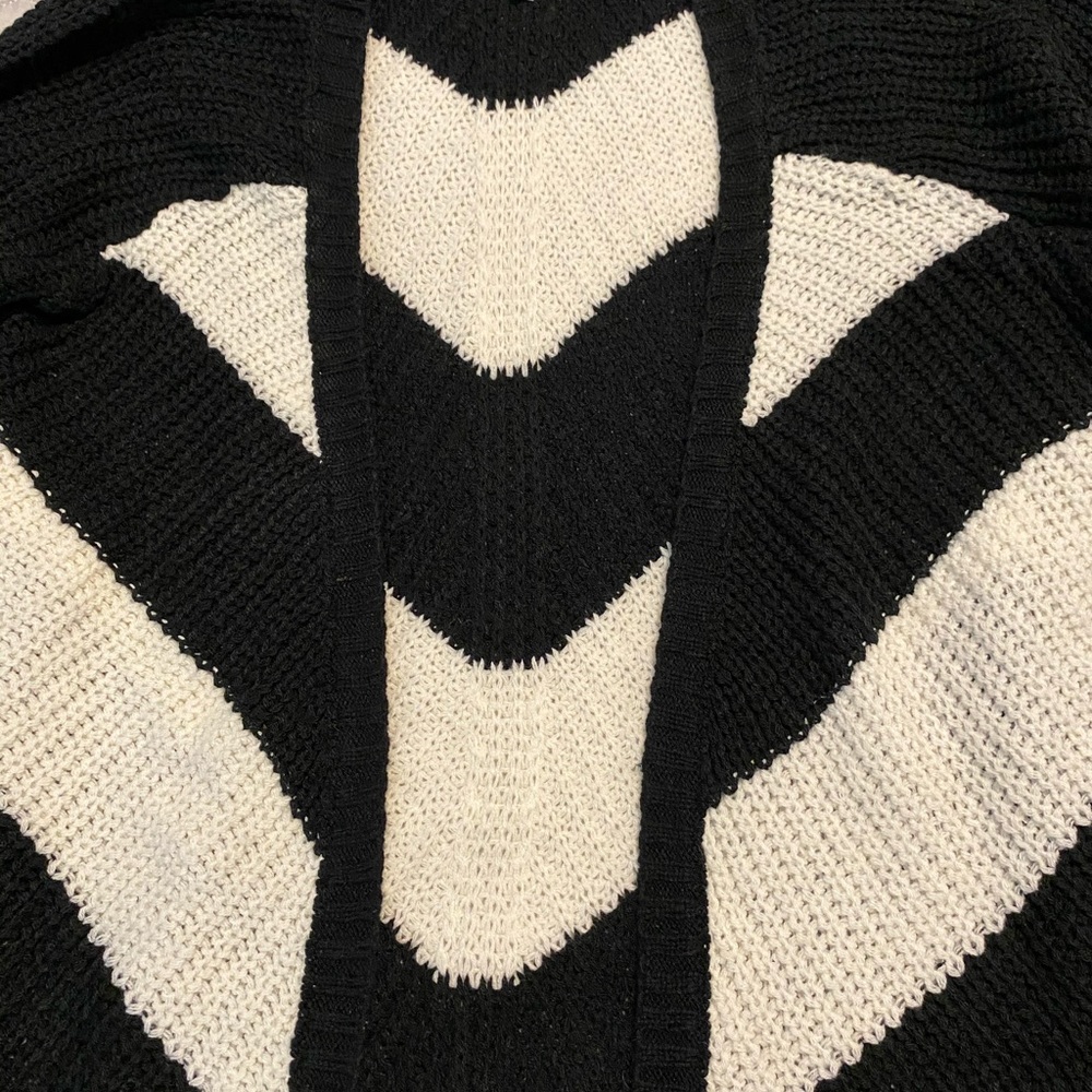 Black and white cardigan